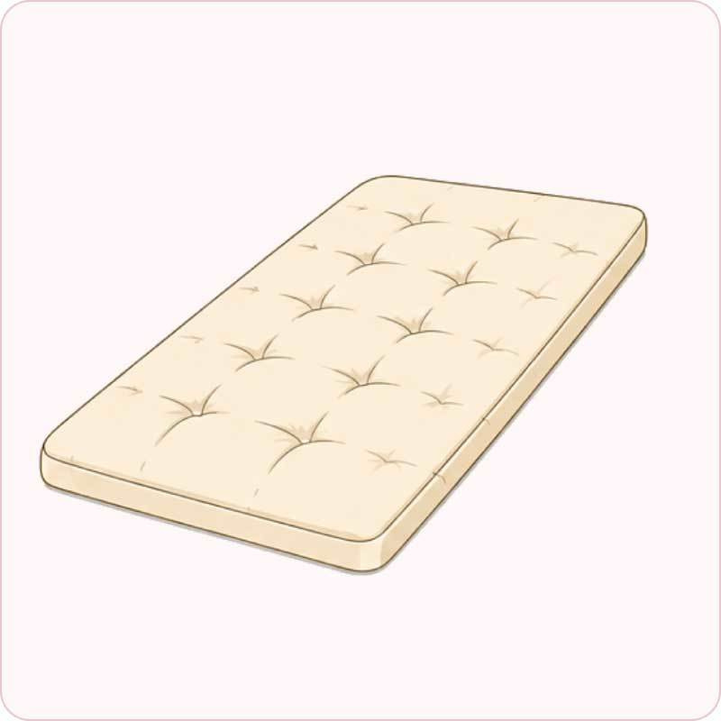 敷きふとんのイラスト（簡易寝具）