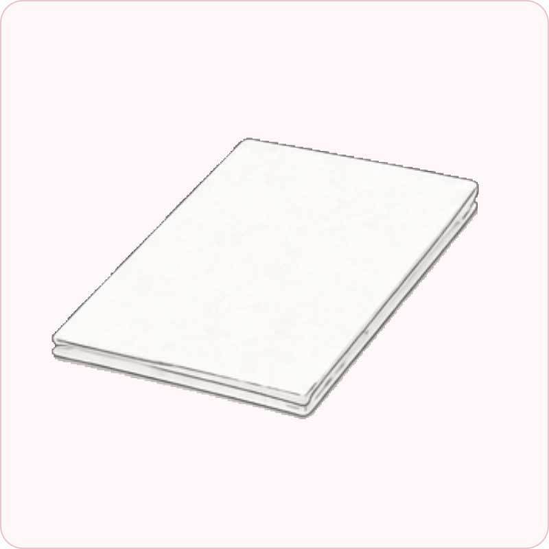 シーツのイラスト（寝具カバー）